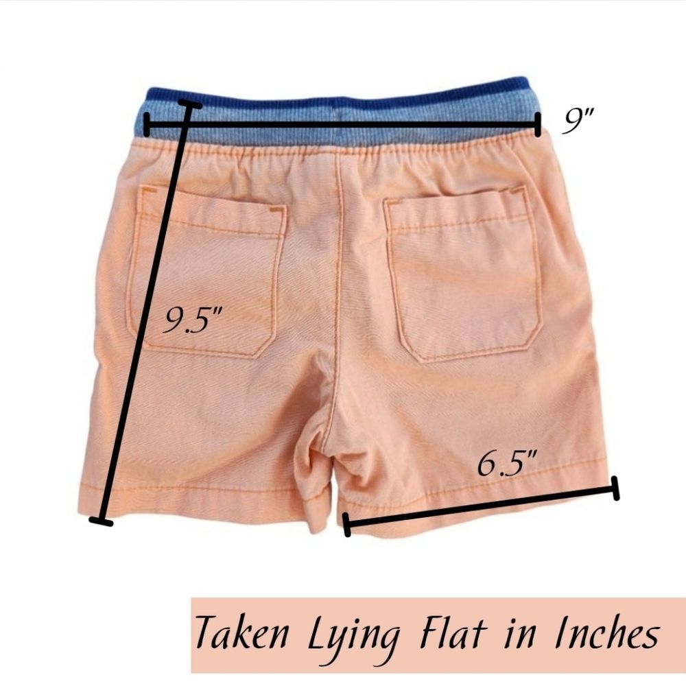Carter's Baby Boys Light Orange Pull-on Shorts Adjustable Size 12 Months - Picture 6 of 7